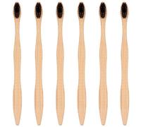 Healeved 6pezzi Spazzolini Bamboo Naturale Con Setole Morbide Ecologici e Biodegradabili Design Ergonomico Per Comfort Ottimale Durante La Pulizia Dei Denti