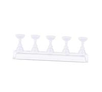 Healeved 6pezzi Stand Per Esposizione Unghie Magnetico Cristallo Base Acrilico Per Pratica Nail Art Design Scacchiera Adatto Per Unghie Finte e Manicure Professionale