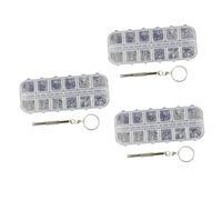 Healeved 720pezzi Viti Per Riparazione Occhiali Kit Completo Con Cacciavite Per Montature Viti Per Naselli e Occhiali Da Sole Organizzato Custodia Pratica