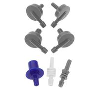 Healeved 7pezzi Connettore Adattatore per Bracciale Tubo Singolo da Adattatore per Tubo Aria Singolo per Misuratori di Pressione Sanguigna per Sostituzione Ospedaliera Domestica