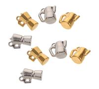 Healeved 8 pezzi Ciondoli in Acciaio Inossidabile Forma di Boccale e Coppa per Gioielli Fai da Te Charms per Collane e Bracciali Resistenti Stile Elegante