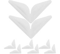 Healeved 8 pezzi di protezione per soglia porta - Protezione per paraurti angolare porta - per bordi auto universale per pick-up bianco