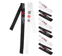 Healeved 8 Pezzi Fasce per Capelli Karate Giapponesi Hachimaki Ninja Samurai Bushido per Sport e Fitness Fascia Chef Sushi per Costume Halloween e Allenamento