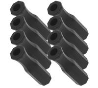 Healeved 8 Pezzi Impugnature da Calcio Balilla in Pvc Nero Design Ergonomico per Tavolo da Gioco Calcio Balilla, Adatte a Mani e Favoriscono Comunicazione Genitore-figlio