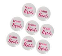 Healeved 8 Pezzi Spille Addio al Nubilato per Sposa Distintivi Decorativi di Colore Chiaro e Rosa Accessori Resistenti per Festa Team Bride e Party di Addio al Celibato