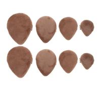 Healeved 8 Pezzi Spugna Per Il Trucco Da Viaggio Strumenti Di Trucco Riutilizzabili Sbuffo Di Cosmetici Soffio Di Cipria Di Fondazione Liquida Brown