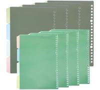 Healeved 8 Set Divisori per Raccoglitore Staccabili Pp, per Diario e | Indice Rapido, Separazione Ordinata, Stile Creativo e Distintivo, per Quaderno Appunti e Fogli