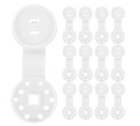 Healeved 80 Pezzi Clip per Teli Ombreggianti in Plastica Bianca Fissaggio Rete Ombreggiante per Giardino e Serra da Giardino Clip per Ombrelloni da Esterno Leggere e Rimovibili