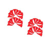 Healeved 80 Pezzi Corna Diavolo Plastica Rosse per Diy Accessori Costume Halloween Clip Te per Cosplay e Feste Decorazioni Corna Demone per Cerchietti e Fermagli