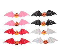 Healeved 8pezzi Fermaglio per Capelli a Forma di Zucca di Halloween Accessori per Capelli con Estensioni di Pipistrello Gotiche Leggere Clip Laterali Sicure per Donne e Ragazze