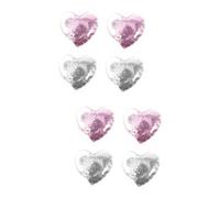 Healeved 8pezzi Patch Gel Per Occhi Forma Di Cuore Maschera Rinfrescante Riutilizzabile Per Occhiaie e Gonfiori Impacchi Per Degli Occhi e Gel Per Rilassare e La Fatica Oculare