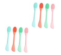 Healeved 8pezzi Spazzole Silicone Per Maschera e Pulizia Del Viso Doppia Testa Facile Utilizzo e Portatile Per Della e Rimozione Make-up