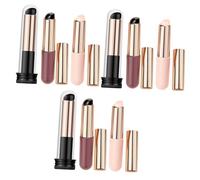 Healeved 9pezzi Pennelli Riutilizzabili Per Nail Art Spazzole Per Unghie Morbido Applicatori Versatili Per Tecniche Di Nail Art e Trucco Labbra Colori