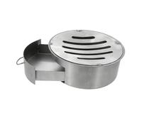 Healeved Accessori in Ferro Argento con Cassetto Estraibile Liscio e Design Affidabile per Cucina All'aperto con Forma Rotonda per Forni Rurali