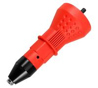 Healeved Adattatore per Rivettatrice Elettrica Rosso, Attacco per Trapano a Rivetto, Accessorio Resistente e Versatile per Utensili di Rivettatura Professionale