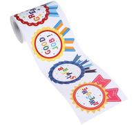 Healeved Adesivi Premio Autoadesivi per 100 Pezzi Adesivi Motivazionali per Scuola e Asilo Etichette Ricompensa in Rotolo per Insegnanti e Genitori