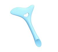 Healeved aiuto per l'eyeliner protettore dell'eyeliner aiuti per il trucco del mascara adesivi glitter cucchiaio di crema per il viso strumento applicatore di eyeliner Gel di silice Blue