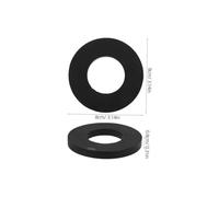 Healeved Anelli Ammortizzatori in Gomma 2 Pezzi Cuscinetti Ammortizzatore Boccola Antivibrante Tampone di Smorzamento per Auto Compatibile Protezione Sospensioni Montaggio Superiore