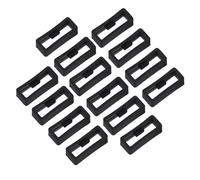 Healeved Anelli Fermacinturino Orologio 22mm in Silicone Nero 20 Pezzi | Antiscivolo, Resistenti All'usura e Flessibili, Facili da Sostituire, per Cinturini da 22mm