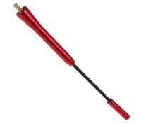Healeved Antenna e Accessori Auto Rossa per Auto in Lega di Alluminio Ricezione Radio e Resistenza alla Ruggine, Antenna Corta Telescopica per Tetto Veicoli