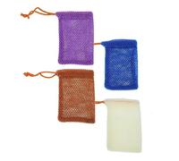 Healeved Asciugamani Esfolianti Per La Pelle Borsa Porta Sapone Pratico Set Di Accessori Da Bagno Da 4 Pollici