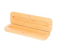 Healeved Astuccio per Penna in Bambù Elegante e Resistente Finitura Lucida e Arrotondata, Custodia Semplice e Creativa per Regalo Colleghe Maestre DIY