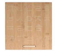 Healeved Bamboo Practice Board - Strumento per tracciare la scrittura a mano, quaderno per esercizi di scrittura scanalato su entrambi i lati, stampa in bambù, coreano per l'apprendimento
