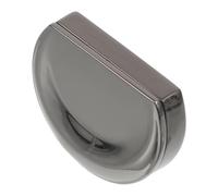 Healeved Barattolo Ricaricabile per Balsamo Labbra da 5ml in Lega di Zinco Nero a Forma, Portatile ed Finitura Raffinata per Cosmetici Fai-da-te All'aperto
