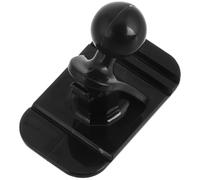 Healeved Base Adesiva Testa a Sfera per Supporto Telefono Auto, Adattatore Supporto Cellulare da Macchina, Plastico Nero, Sfera 17mm, Angolo Regolabile, per Veicolo e Auto
