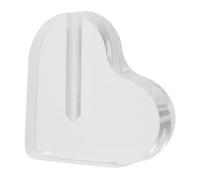 Healeved Base Portafiori a Forma di Cuore Supporto per Rose in Foglia Oro in Acrilico Trasparente per Composizioni Floreali Finte e Decorazioni Creative