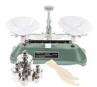 Healeved Bilancia a Tripla Trave Portatile da Laboratorio con Pesi e Pinzette Strumento Didattico Professionale per Esperimenti Scientifici Misurazione Precisa Fino a 200g per Scuole e