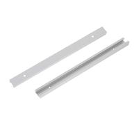 Healeved Binario T in Alluminio Estruso 2 Pezzi per Lavorazioni di Legno, Guida per Slot T-track Superficie Liscia senza Bave, per Tavoli da Lavoro e Console Fai-da-te