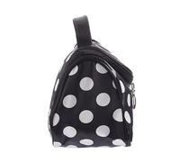 Healeved Borsa Cosmetica Cerniera a Puntini Da Viaggio 21x9,5x13 Cm in Poliestere Resistente, Organizzatore Per Trucco Da Viaggio Donna Doppia Chiusura e Scomparti Elastici Interni