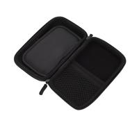 Healeved Borsa Organizer per Cavi USB da 2,5 Pollici in Eva Leggera e Tasca Interna Piccola e Tasca Esterna in Rete per Viaggi Nero
