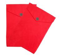 Healeved Borsa per Libri della Bibbia in Velluto Rosso 2 Pezzi, Custodia Morbida Multifunzionale per Scritture Buddiste e Corano, Porta-oggetti Sacri per Templi e Uso Religioso