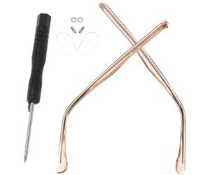 Healeved Bracci di Ricambio per Occhiali in Metallo e Plastico, 1 Paio, Riduce Pressione Sulle Orecchie e Migliora Comfort per Occhiali da Lettura e Vista