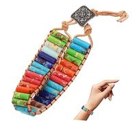 Healeved Bracciale Pietre Naturali Boho Accessorio per per Compleanni e Speciali Facile Indossare e Abbinare Qualsiasi Outfit