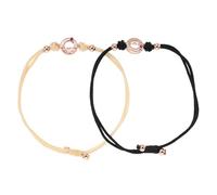 Healeved Braccialetti di Coppia Regolabili Sensore di Vibrazione, Braccialetto a Cuore per Relazioni a Lunga Distanza, Gioielli da Polso Coordinati per Feste e Anniversari