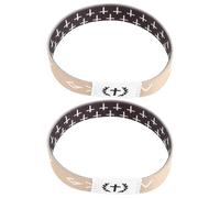 Healeved Braccialetti Elastici Versetti della Bibbia 2 Pezzi Braccialetti Religiosi Scritture Cristiane Unisex Ciondolo da Polso per Fede e Ispirazione Quotidiana