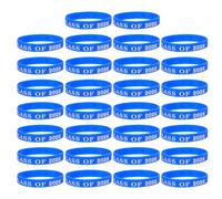 Healeved Braccialetto di Laurea in Silicone 30 Pezzi Blu per Studenti | Back To School Party, Grad Silicone Bands e Graduation Bracelets per Party Favors, Lasting Wear