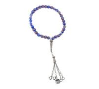 Healeved Braccialetto di rosario di catena delicato bracciali perle di preghiera Bracciale con perline braccialetto di perline di preghiera perle di pellegrinaggio bicchiere Blu