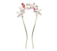 Healeved Bridal Hair Stick u Shape Rhinestone Hairpin for Elegant Hairstyles Wedding Accessories for Brides and Women Vintage Style Hair Jewelry