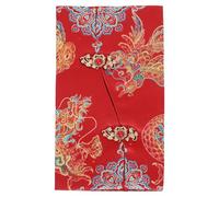 Healeved Buste Rosse Chiusura a Bottone Comoda Motivo Drago e Mitologico per Matrimonio Design Cinese Tradizionale per Occasioni Speciali