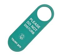Healeved Cartello Installazione Facile Verde in Pelle Pvc Tondo, Semplice ed e Versatile per Hotel e Casa per Decorare la Porta della Camera
