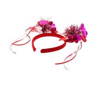 Healeved Cerchietto a Forma Di Cuore Rosso Con Paillettes Accessorio Per Capelli Per La Festa Degli Innamorati Da Donna Copricapo Da Sposa