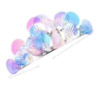 Healeved Cerchietto Fiaba per Bambina Corona di Strass in Metallo Accessorio Capelli Principessa per Feste e Occasioni Speciali Decorazione Oceano Elegante e Brillante