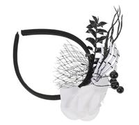 Healeved Cerchietto Leggero per Chioma Mani Scheletro e Design Floreale in Plastica e Poliestere, Accessorio Creativo per Feste di Halloween e Escape Room