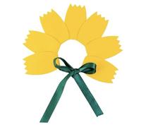 Healeved Cerchietto per Chioma Fiore Giallo Non Tessuto, Accessorio Unico Nastro per Feste e Compleanni Bambine