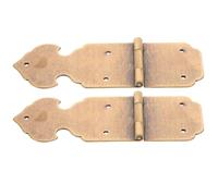 Healeved Cerniere in Ottone Antico per Porte e Ante di Mobili Set da 2 Pezzi Cerniere Decorative per Portagioie Scatole in Legno e Armadietti D’Epoca Apertura Morbida e Resistente