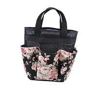 Healeved Cestino Portaoggetti da Doccia in Rete Organizer Pieghevole per Articoli da Toeletta Borsa da Bagno Portatile per Shampoo Bagnoschiuma Sapone ai Fiori e Altri Accessori